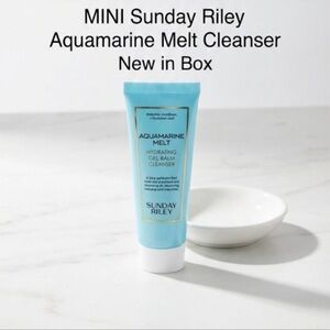NWT Sunday Riley Aquamarine Melt Hydrating Gel Balm Cleanser mini travel 30ml